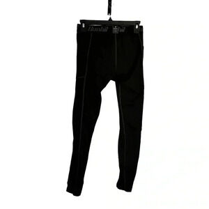 Runhit Boys Leggings Elastic Waist Medium Black Sports Football Baseball Soccer